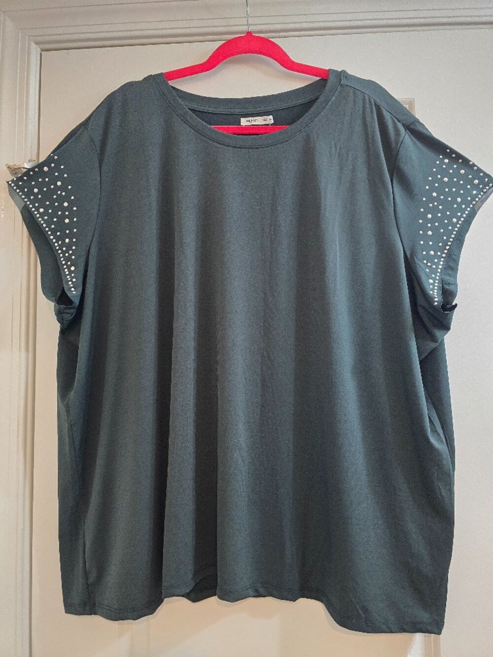Maurices edgely Studded Rhinestone Short Sleeve Tee - Scarab - Picture 2 of 8